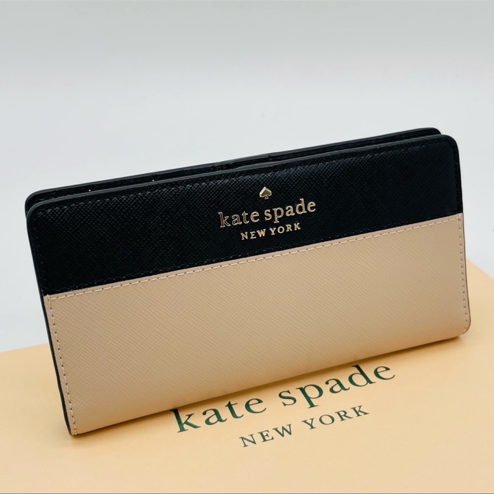 Kate Spade Staci Slim Bifold Wallet Leather - Picture 2 of 6